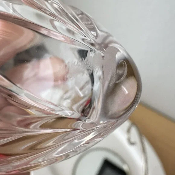 Vtg Miller Rogaska Full Lead Crystal Christmas Ornament Teardrop Richmond In Box - Picture 8 of 9